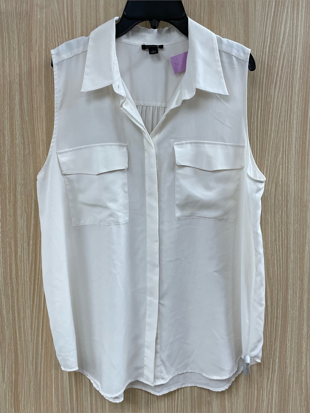 Ann Taylor White Top Size L